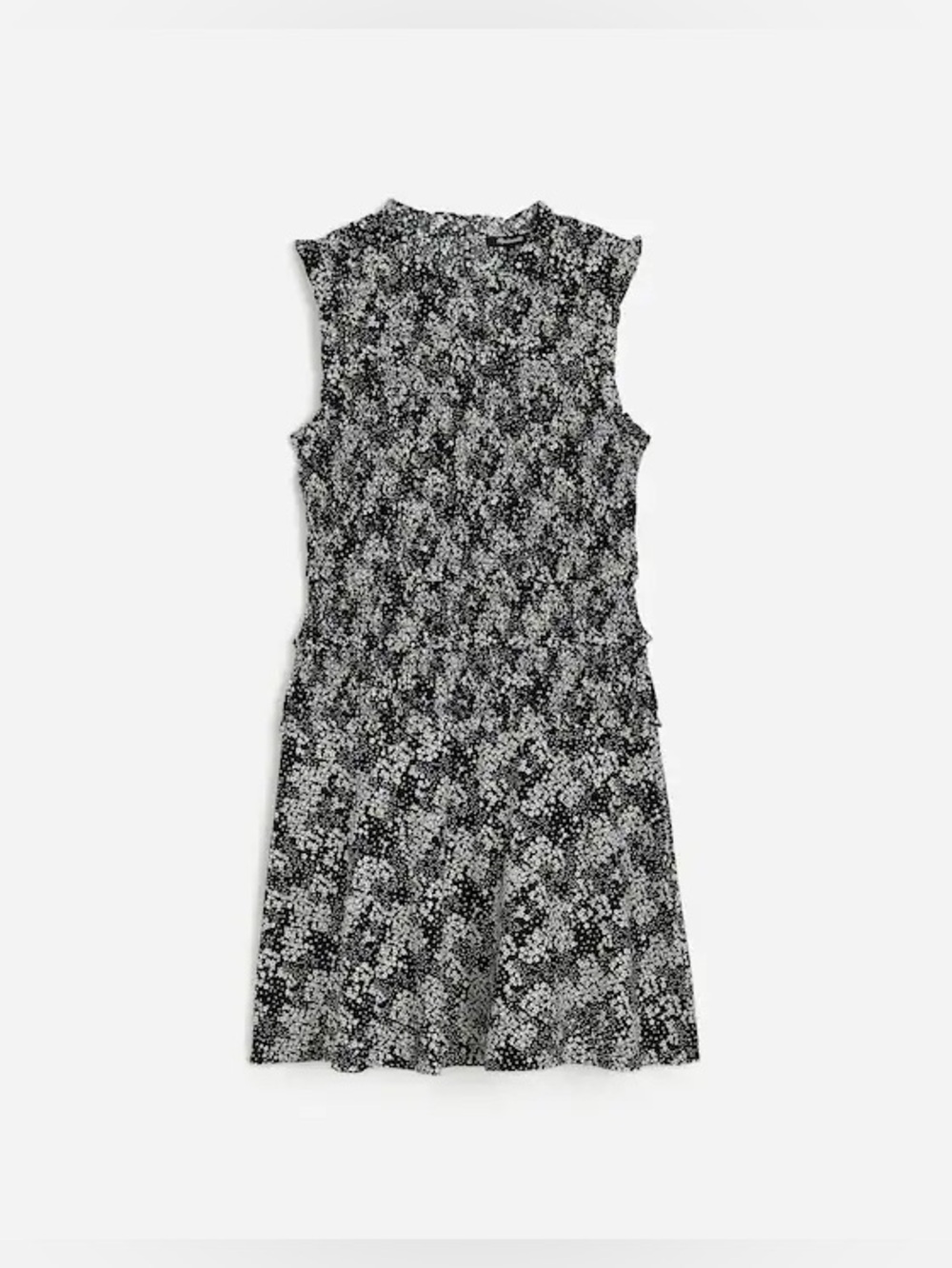 Madewell Smocked Crewneck Mini Dress in Floral - Picture 2 of 9